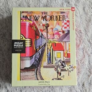 New York Puzzle Company - The New Yorker 'Model Train' 500-Piece Puzzle